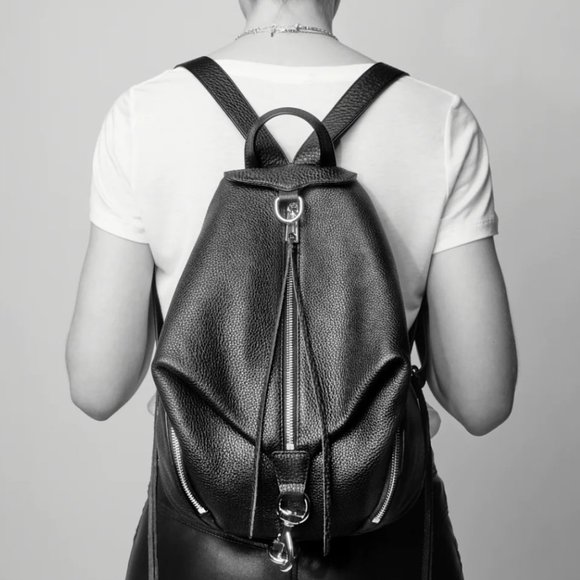 Rebecca MinkoffNEW, AUTHENTIC "Julian" textured leather backpack
